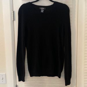 Black cashmere sweater